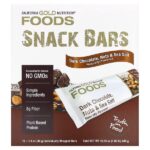 California Gold Nutrition, Foods, Dark Chocolate, Nuts, & Sea Salt Snack Bars, 12 Bars, 1.4 oz (40 g) Each