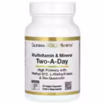 California Gold Nutrition, Multivitamin and Mineral, Two-A-Day, 60 Veggie Capsules