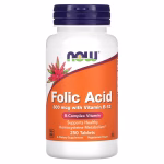 NOW Foods®  Folic Acid, 800 mcg, 250 Tablets