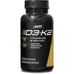 JYM D3 + K2 with 5000iu D3 & 100mcg of Vitamin K2 as MK-7,