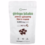 Micro Ingredients, Ginkgo Biloba, Panax Ginseng, Lion's Mane, 400 Softgels