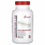 Metabolic Nutrition® Vitamin D3+K2, 90 Capsules